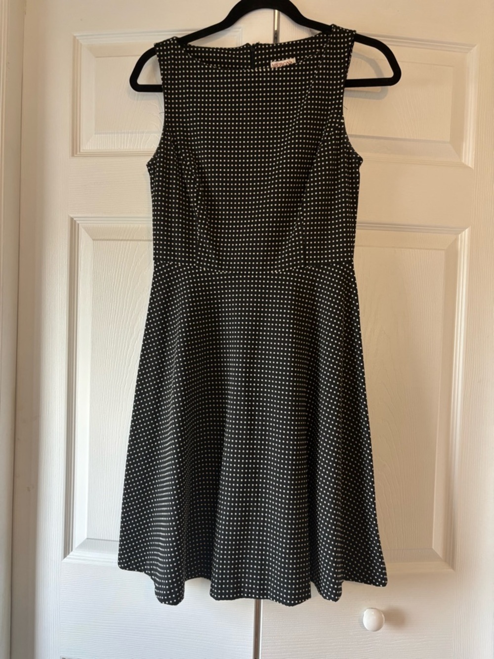 Merona Black & White Polka Dot Midi Dress
